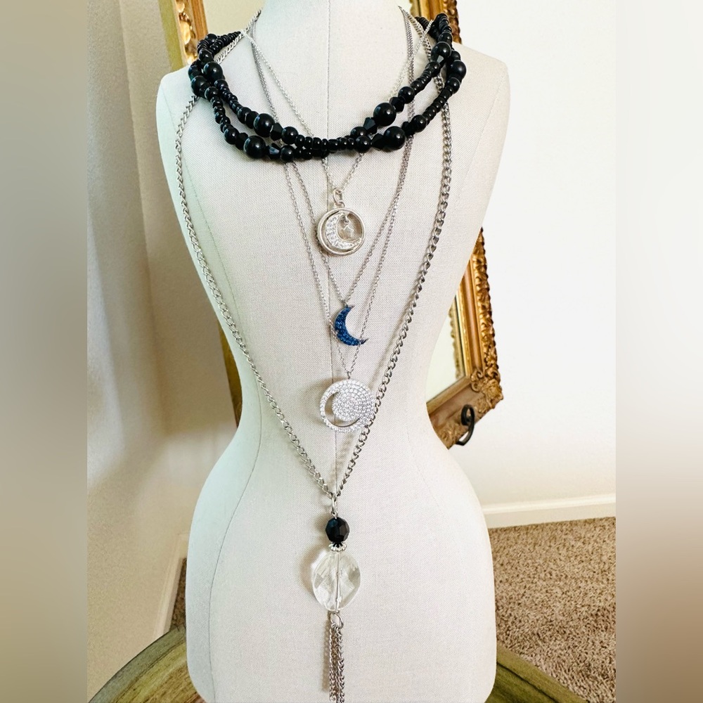 Moon necklace Jewelry lot